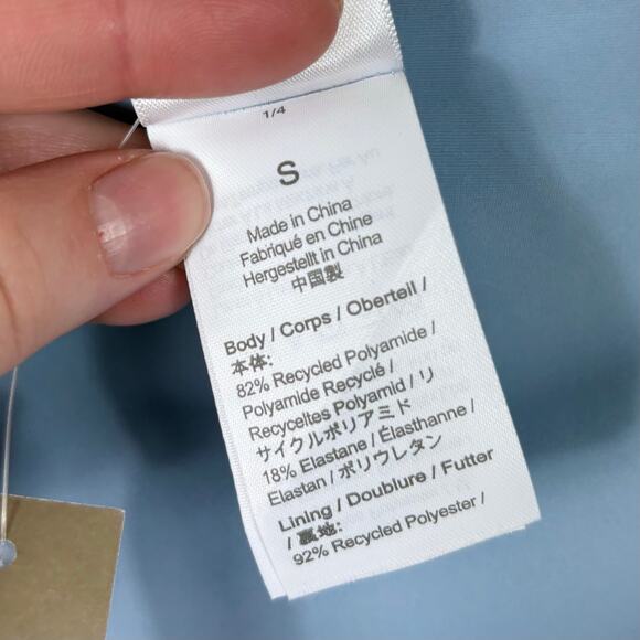 J. Crew High Rise High Cut Cheeky Coverage Bikini Bottom in Blue Mist - Picture 6 of 8